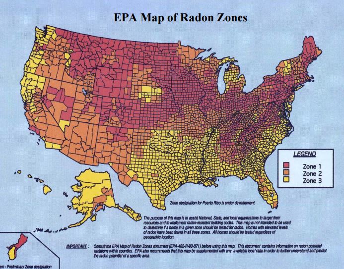 EPA Radon Info for Bucks and Montgomery Counties
